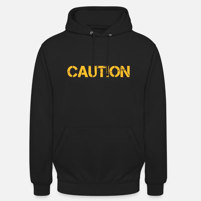 CAUTION - Unisex Hoodie - black