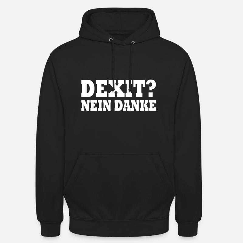 Dexit no thanks - Unisex Hoodie - black