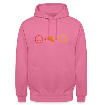 Bobsleigh Riding Men Women's Bobsleigh Track Bobsleigh Sports - Unisex Hoodie - pink - Front - Alina (178cm) & Michal (187cm)
