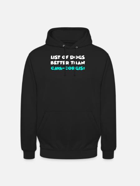 Cava-Corgis - Unisex Hoodie - Schwarz