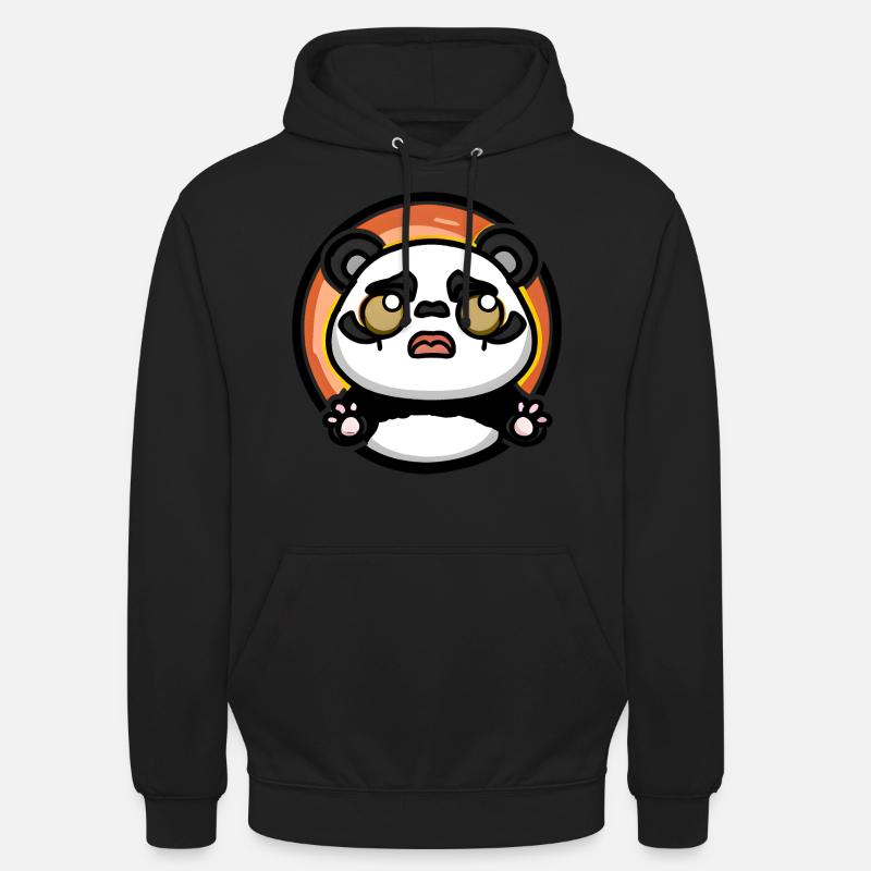 Panda Sunset - Unisex Hoodie - black