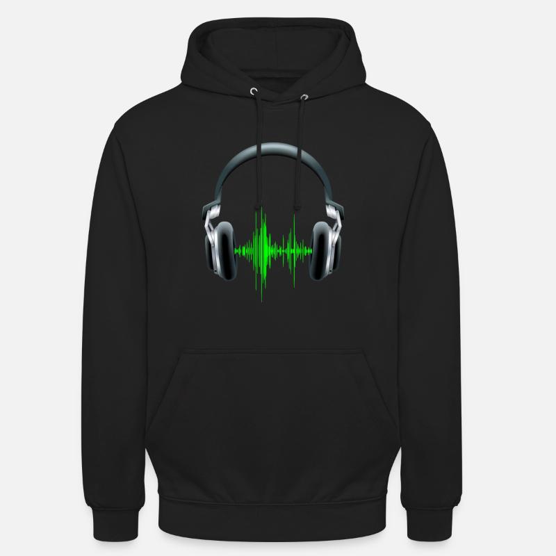 Les écouteurs DJ equalizer - Sweat-shirt à capuche unisexe - noir