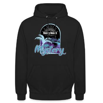 Die drei ??? Rocky Beach Mystery - Unisex Hoodie - Schwarz - Vorne - Alina (178cm) & Michal (187cm)