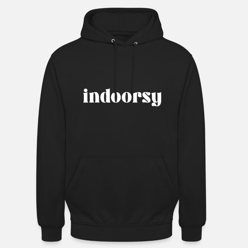 À l’intérieur - Sweat-shirt à capuche unisexe - noir