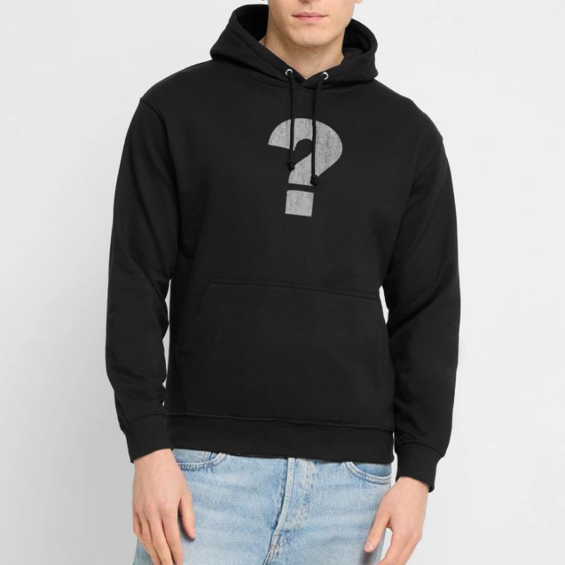 Point d’interrogation, point d’interrogation Symbole, point d’interrogation Ze Sweat-shirt à capuche unisexe