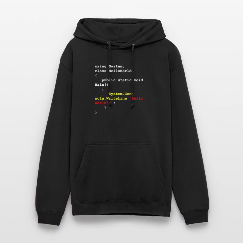 Hello World C# Sharp Entwickler Programm Geschenk Unisex Hoodie