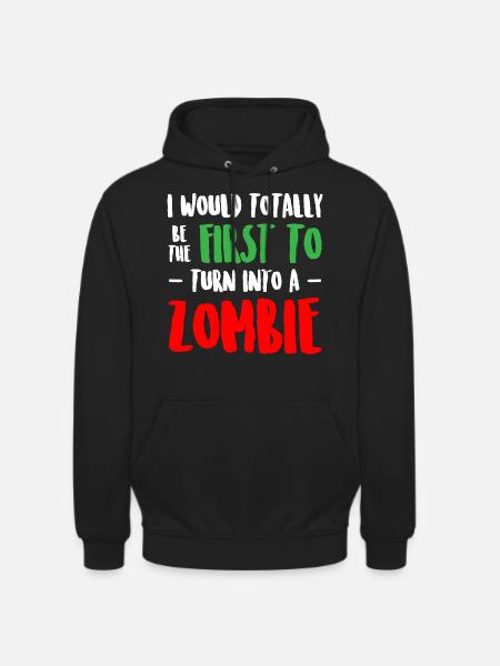 Funny Zombie - Unisex Hoodie - black