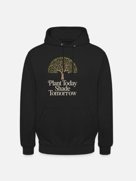 Arbor Day Træ Plante Naturelsker Øko Grøn - Hættetrøje unisex - sort
