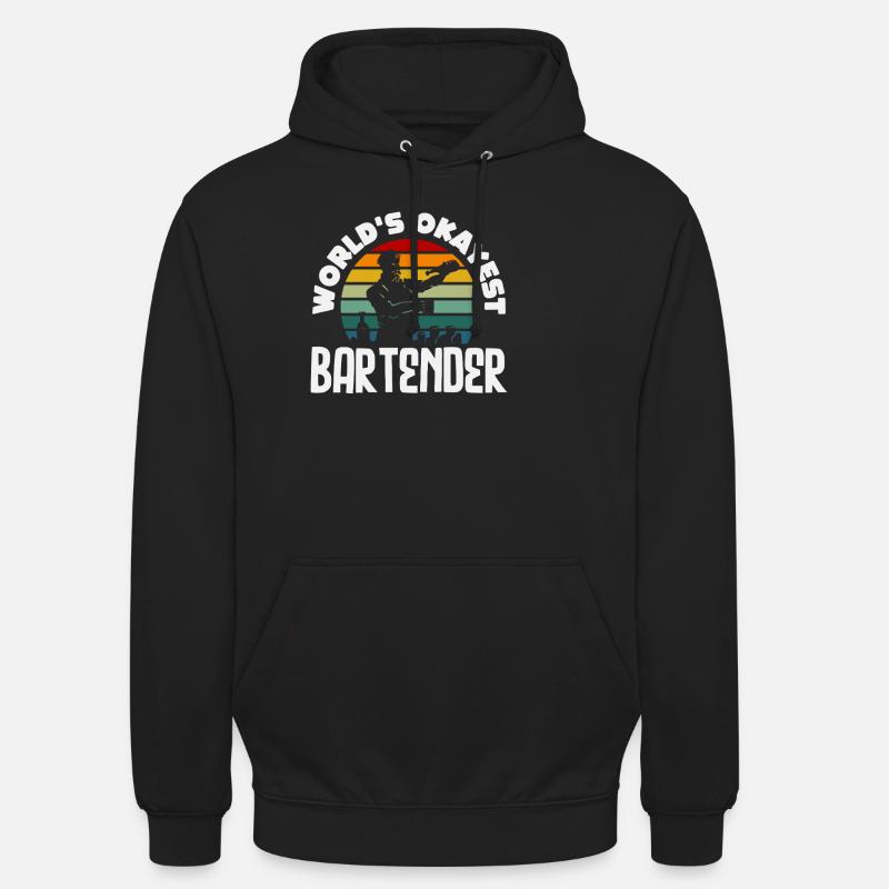 Weltbester Okayester Barkeeper Design - Unisex Hoodie - Schwarz