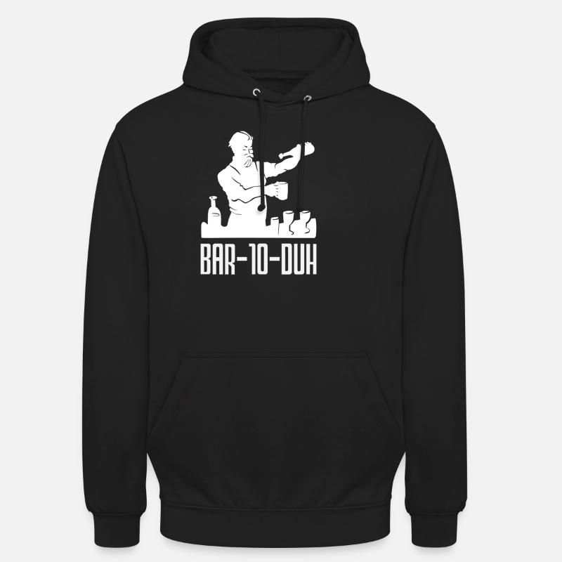 Barman Bar-10-Duh Créations Magistrales - Sweat-shirt à capuche unisexe - noir