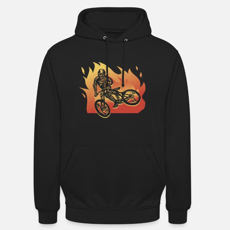 VTT Vélo VTT - Sweat-shirt à capuche unisexe - noir