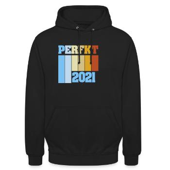 Einzigartig 2021 - Unisex Hoodie - Schwarz - Vorne - Alina (178cm) & Michal (187cm)