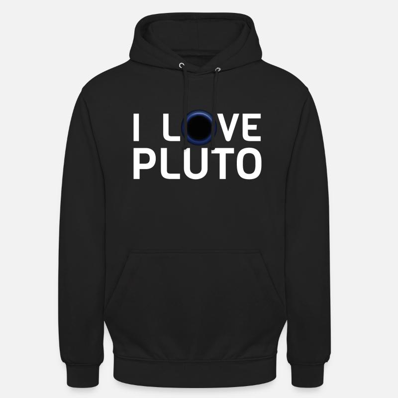 Ich liebe Pluto - Unisex Hoodie - Schwarz