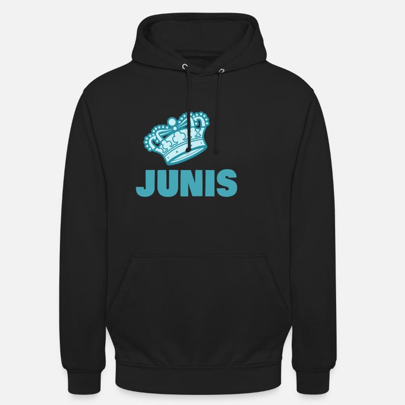 Cadeau pour Junis - Sweat-shirt à capuche unisexe - noir