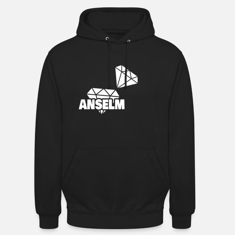Anselm als Kostbar - Unisex Hoodie - Schwarz