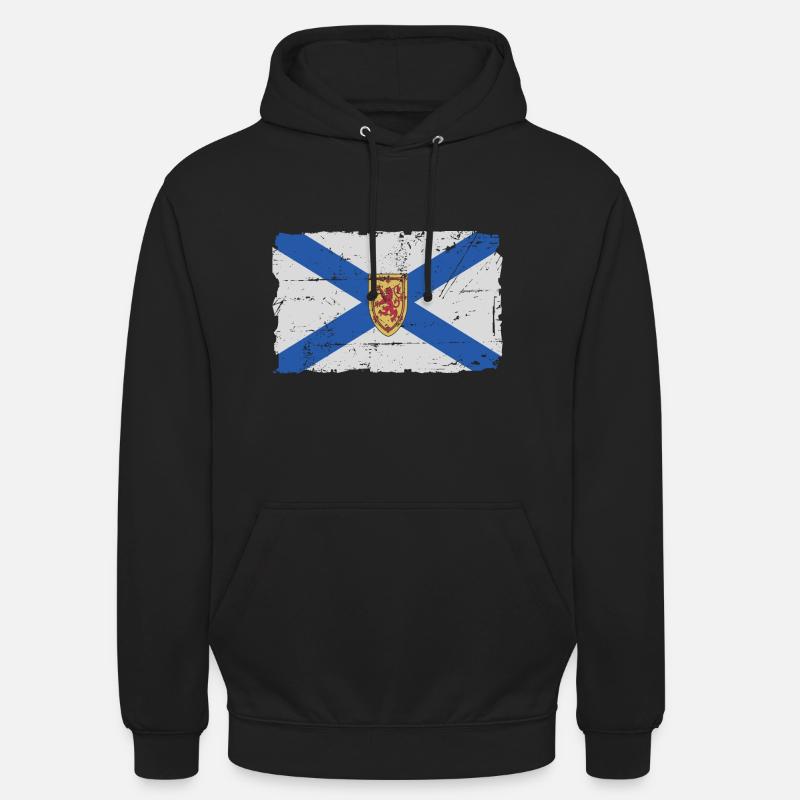 Nouvelle-Écosse - Drapeau - Drapeau - Bannière - Sweat-shirt à capuche unisexe - noir