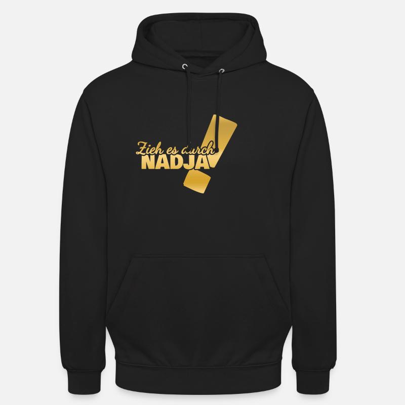 Nadja - Sweat-shirt à capuche unisexe - noir