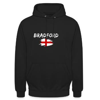 Bradford, England - Unisex Hoodie - black - Front - Alina (178cm) & Michal (187cm)