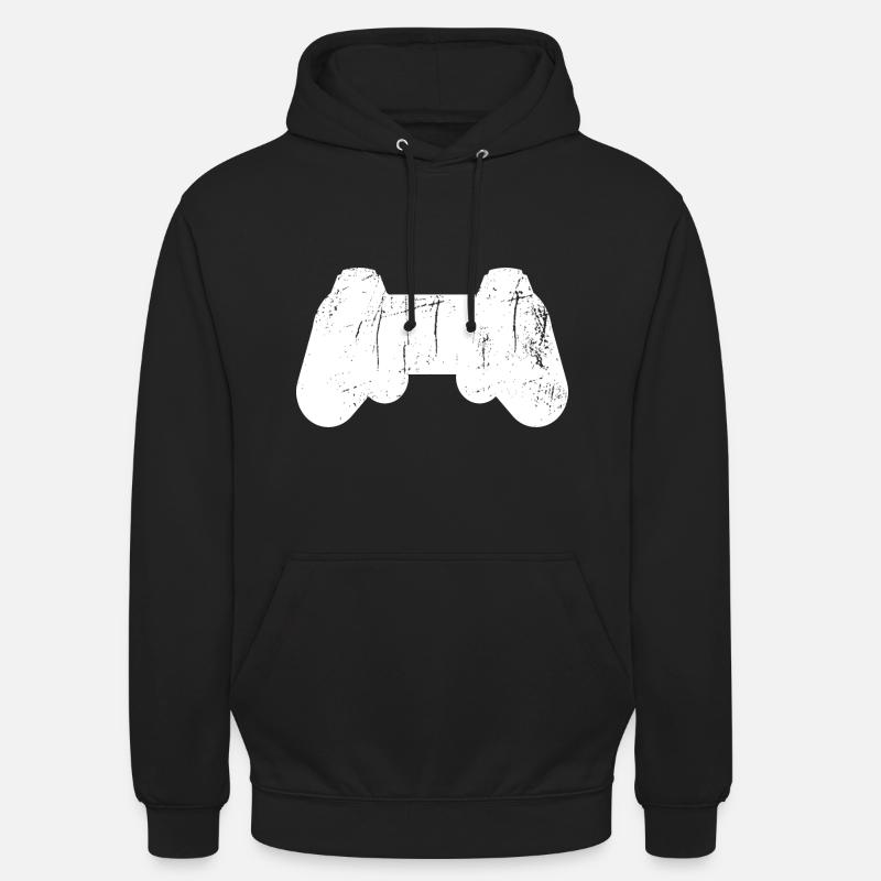 Controller Vintage White - Unisex Hoodie - Schwarz