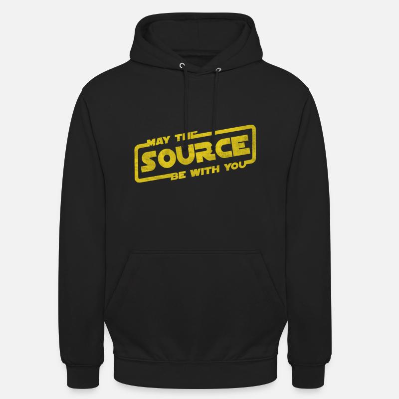 May The Source Be With You | Programmierer Coder - Unisex Hoodie - Schwarz