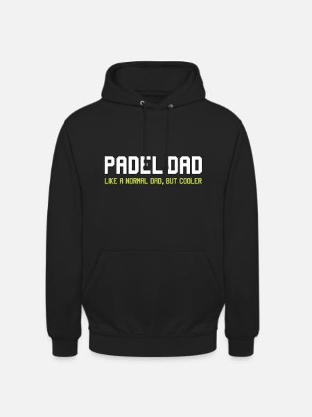 Padel Dad Padeltennis Papa Tennis Padel Speler - Uniseks hoodie - zwart