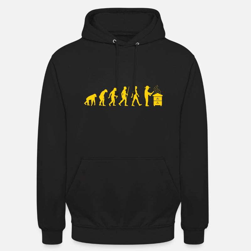 Beekeeper Evolution Bee Development Beekeeping Bees - Unisex Hoodie - black