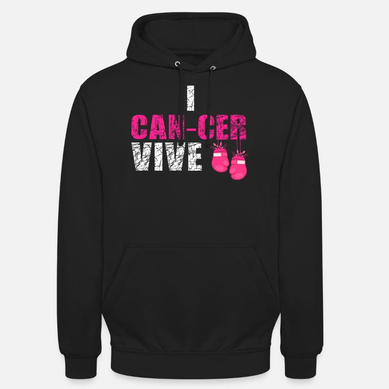 Brustkrebs Brustkrebs Loop - Unisex Hoodie - Schwarz