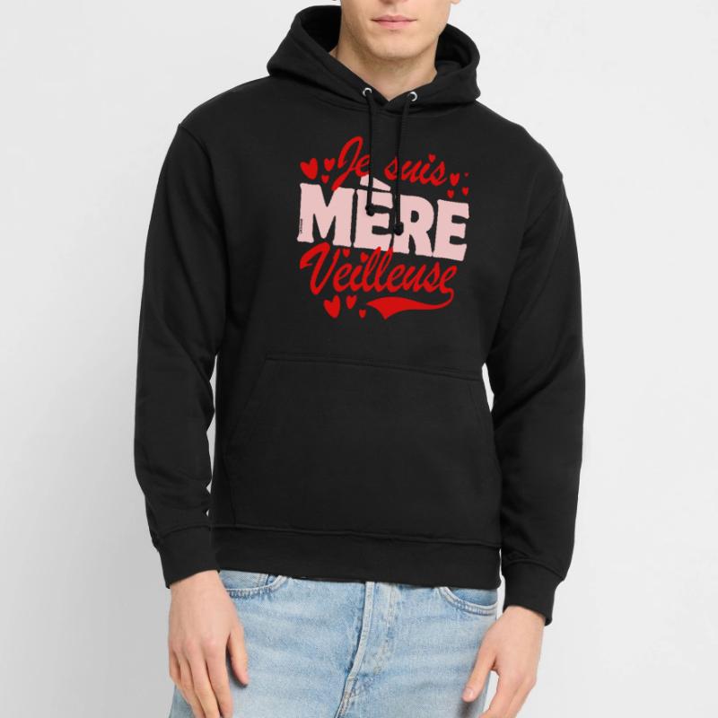 Muttertag - Ich bin eine Nachtmutter - Rot Unisex Hoodie