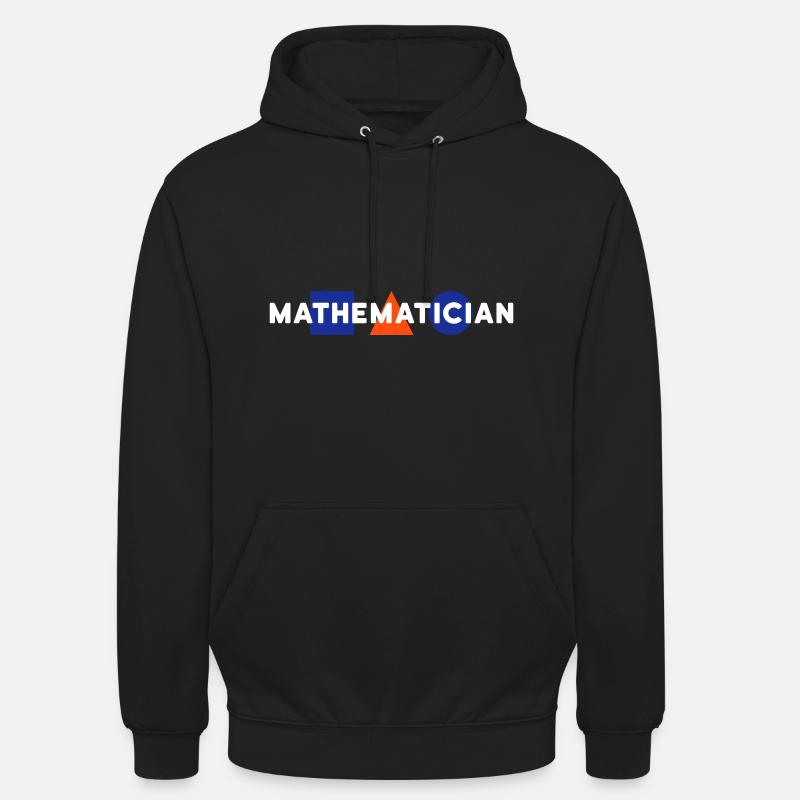 Mathématicien (carré, triangle, cercle) - Sweat-shirt à capuche unisexe - noir