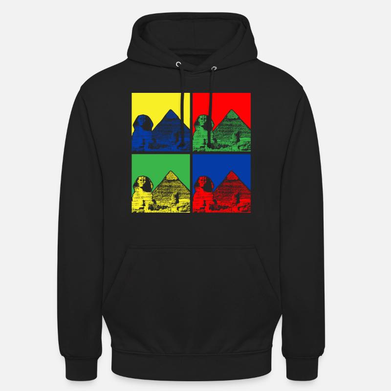 Sphinx Pyramides Egypte - Sweat-shirt à capuche unisexe - noir