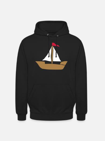 Schiff, Segelschiff, Sailing Ship, Ship - Unisex Hoodie - black