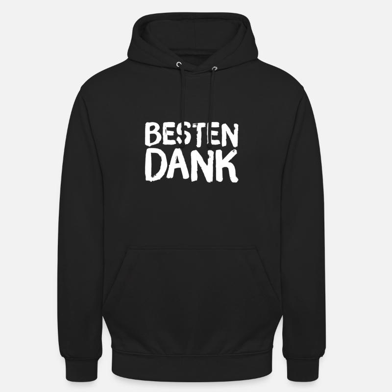 ich danke dir - Unisex Hoodie - Schwarz
