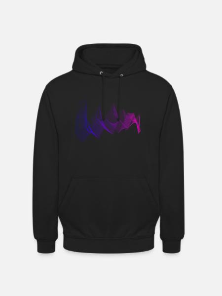 Waves abstract - Unisex Hoodie - black