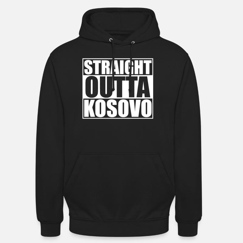 Kosovo - Sweat-shirt à capuche unisexe - noir