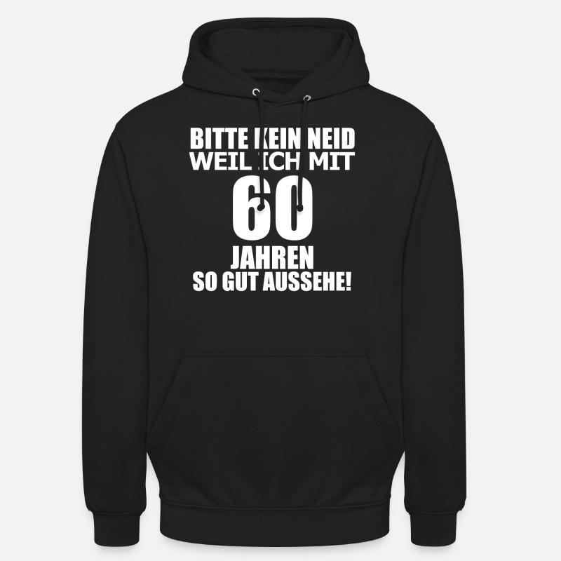 Cadeau d'anniversaire 60 - Sweat-shirt à capuche unisexe - noir