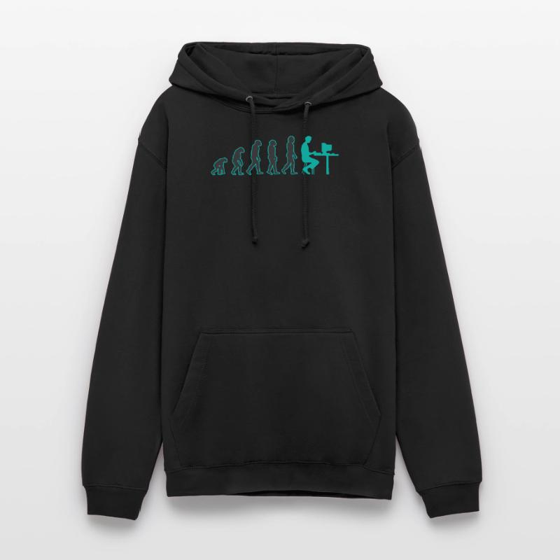 Evolution Computer Nerd Streber Geschenkidee Unisex Hoodie