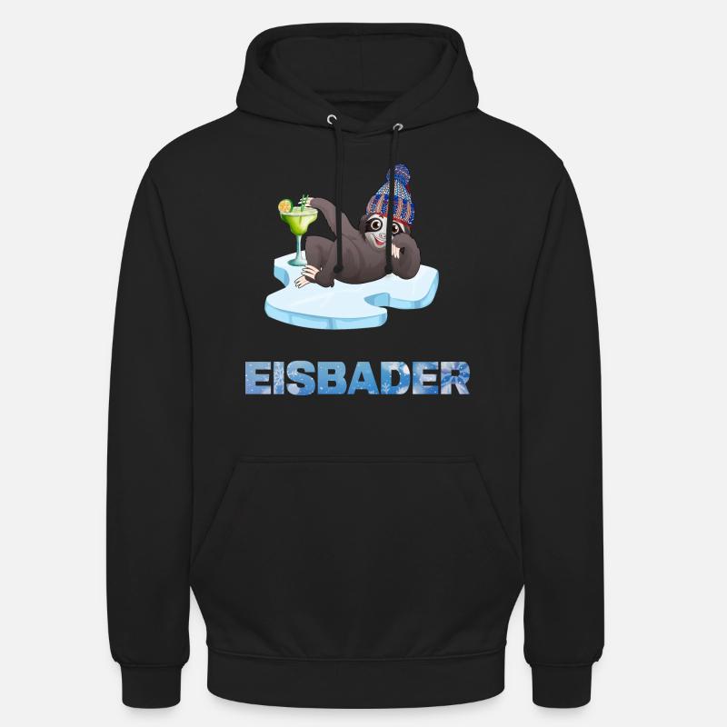 eisbaden winterbader cool icebath kälteresistent - Unisex Hoodie - Schwarz