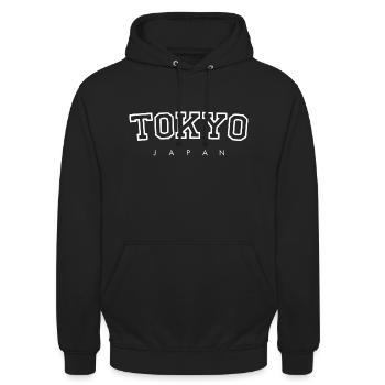 TOKYO - Japan - Travel - Unisex Hoodie - Schwarz - Vorne - Alina (178cm) & Michal (187cm)