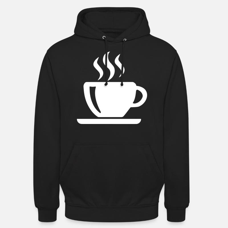 Tasse à café - Sweat-shirt à capuche unisexe - noir