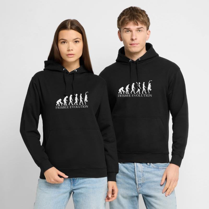 Evolution du frisbee Sweat-shirt à capuche unisexe