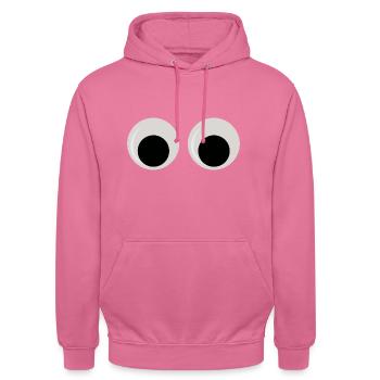 Wackelaugen - Sweat-shirt à capuche unisexe - rose - Devant - Alina (178cm) & Michal (187cm)