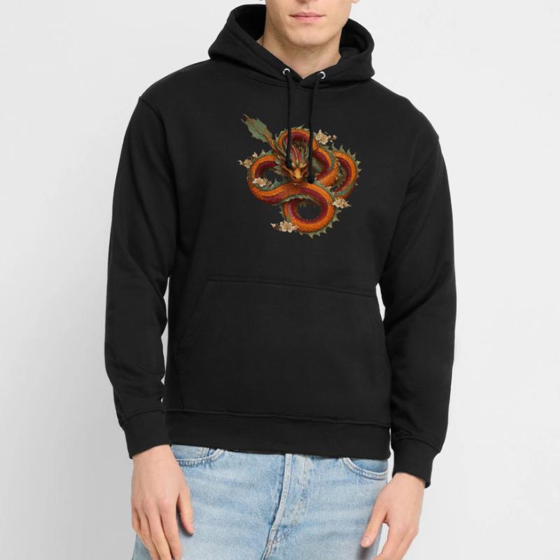 Roter Drache Unisex Hoodie