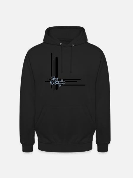 lines - Unisex Hoodie - black