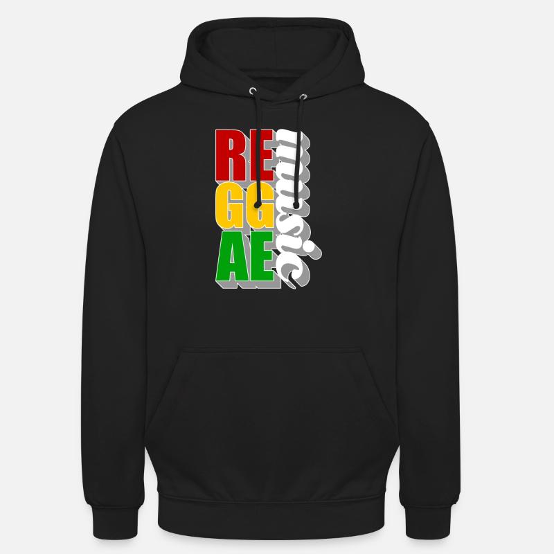 reggae - Sweat-shirt à capuche unisexe - noir