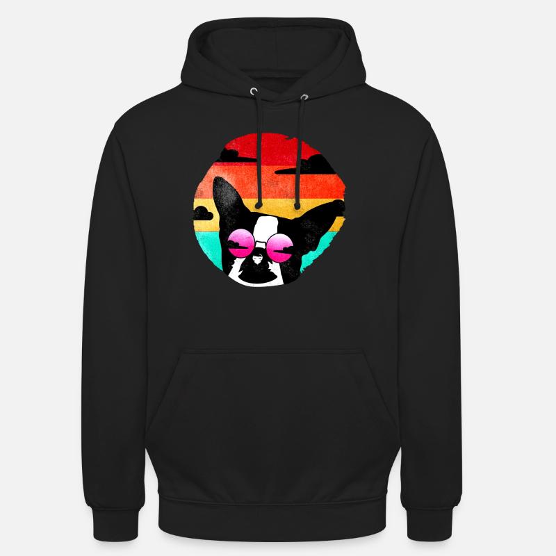 Cadeau graphique Retro Pit Bull - Sweat-shirt à capuche unisexe - noir