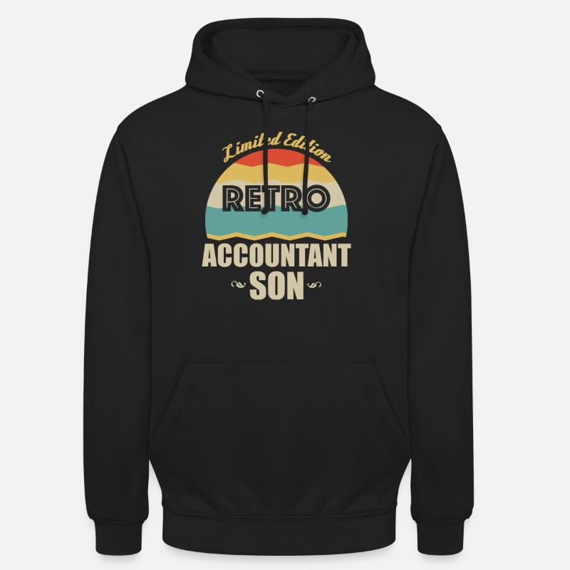 Retro Buchhalter Sohn - Unisex Hoodie - Schwarz