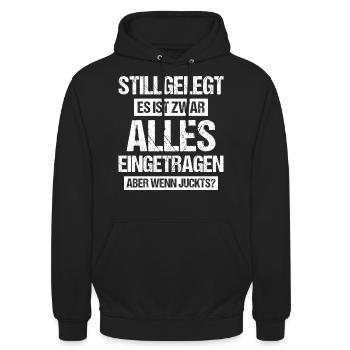 Stillgelegt Auto Tunner - Unisex Hoodie - Schwarz - Vorne - Alina (178cm) & Michal (187cm)