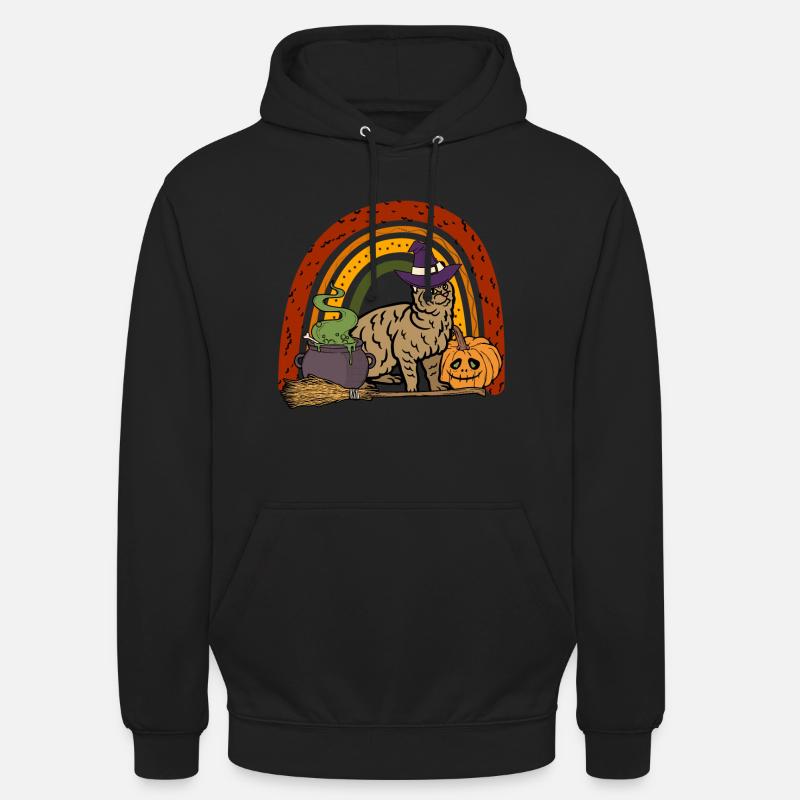 Pixie bob Katze Halloween - Unisex Hoodie - Schwarz
