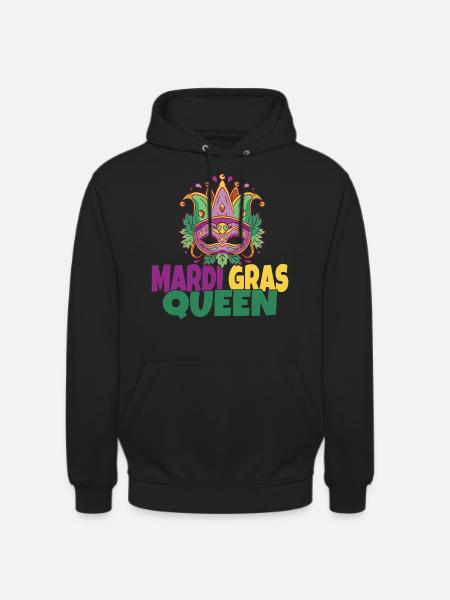 Mardi Gras Queen - Unisex Hoodie - Schwarz