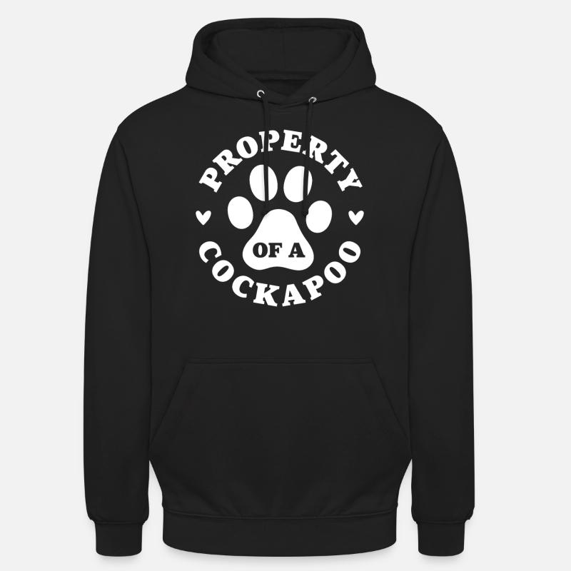Propriété d’un Cockapoo - Sweat-shirt à capuche unisexe - noir